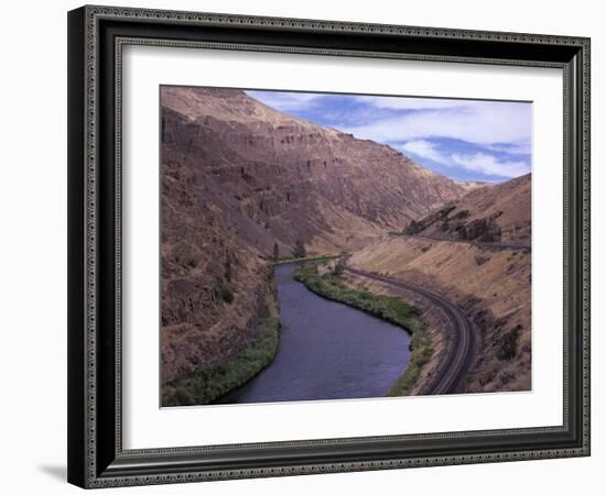 Yakima Canyon and Yakima River, Kittitas County, Washington-Jamie & Judy Wild-Framed Photographic Print