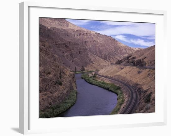 Yakima Canyon and Yakima River, Kittitas County, Washington-Jamie & Judy Wild-Framed Photographic Print