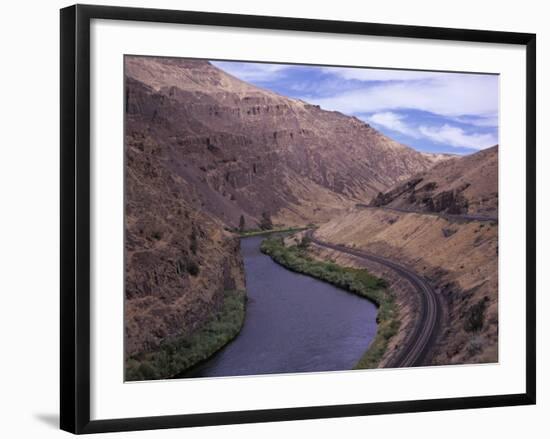 Yakima Canyon and Yakima River, Kittitas County, Washington-Jamie & Judy Wild-Framed Photographic Print