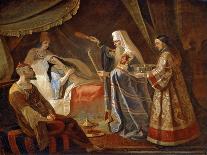 Metropolitan Alexis Healing the Tatar Queen Taidula from Blindness-Yakov Fyodorovich Kapkov-Giclee Print