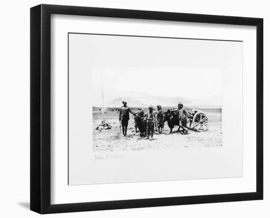 Yaks and Ekkas, 1903-04-John Claude White-Framed Giclee Print