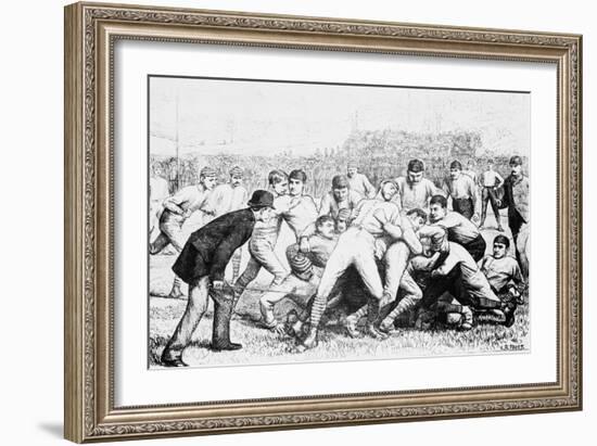 Yale And Princeton Football Match-Bettmann-Framed Giclee Print