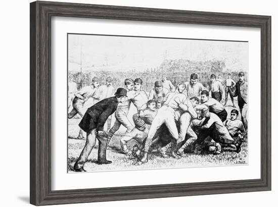 Yale And Princeton Football Match-Bettmann-Framed Giclee Print