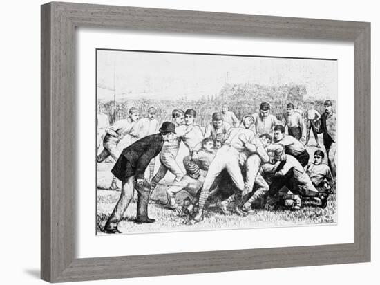 Yale And Princeton Football Match-Bettmann-Framed Giclee Print