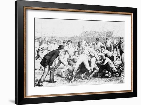 Yale And Princeton Football Match-Bettmann-Framed Giclee Print