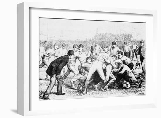 Yale And Princeton Football Match-Bettmann-Framed Giclee Print