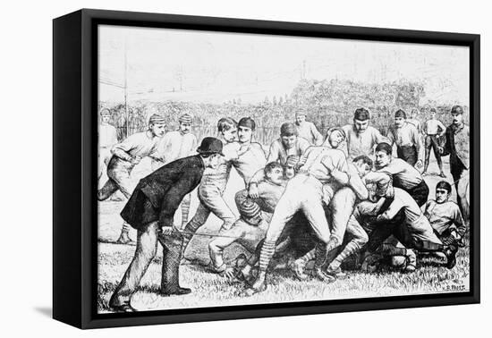 Yale And Princeton Football Match-Bettmann-Framed Premier Image Canvas