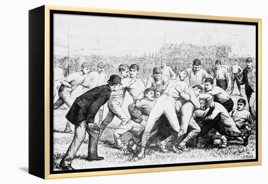 Yale And Princeton Football Match-Bettmann-Framed Premier Image Canvas