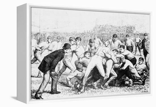 Yale And Princeton Football Match-Bettmann-Framed Premier Image Canvas