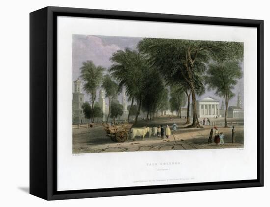 Yale College, New Haven, Connecticut, USA, 1838-J Sands-Framed Premier Image Canvas