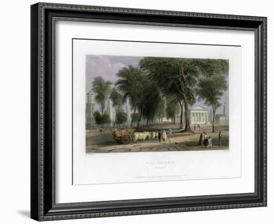 Yale College, New Haven, Connecticut, USA, 1838-J Sands-Framed Giclee Print