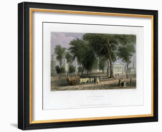 Yale College, New Haven, Connecticut, USA, 1838-J Sands-Framed Giclee Print