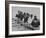 Yale Crew Rowing During Training-null-Framed Photographic Print