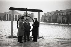 Guests Outside Norfolk Prison, Norfolk, MA, 1951-Yale YALE JOEL-Framed Photographic Print