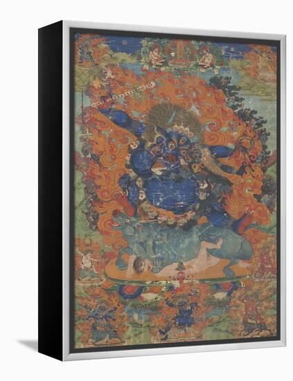 Yama, sous son aspect Las-gshin dpa'-gcig-null-Framed Premier Image Canvas