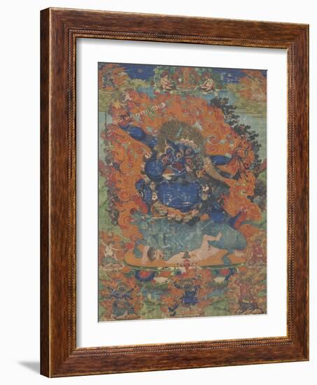 Yama, sous son aspect Las-gshin dpa'-gcig-null-Framed Giclee Print