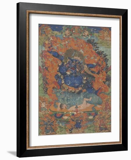 Yama, sous son aspect Las-gshin dpa'-gcig-null-Framed Giclee Print