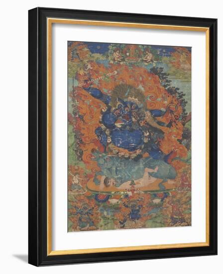 Yama, sous son aspect Las-gshin dpa'-gcig-null-Framed Giclee Print