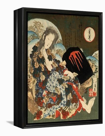 Yama-Uba with Kintaro, 1840S-Totoya Hokkei-Framed Premier Image Canvas