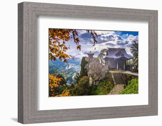 Yamadera Mountain Temple in Yamagata, Japan.-SeanPavonePhoto-Framed Photographic Print