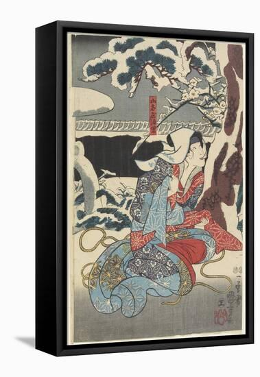 Yamanaya Urasato, 1847-1852-Utagawa Kuniyoshi-Framed Premier Image Canvas