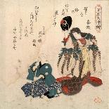 Court Lady Holding a Fan, C. 1824-Yanagawa Shigenobu-Giclee Print