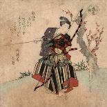 Warrior on His Horse-Yanagawa Shigenobu-Framed Giclee Print