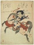 Warrior on His Horse-Yanagawa Shigenobu-Framed Giclee Print