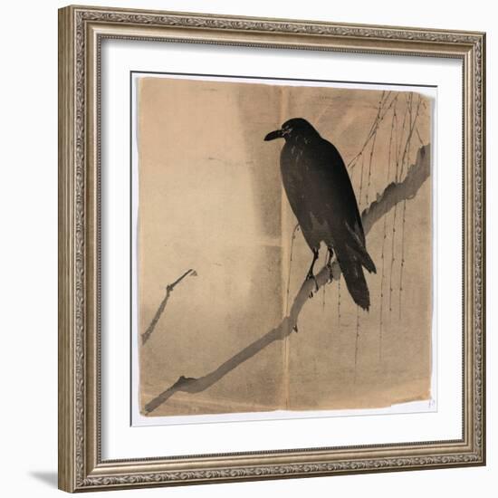 Yanagi Ni Karasu-null-Framed Giclee Print