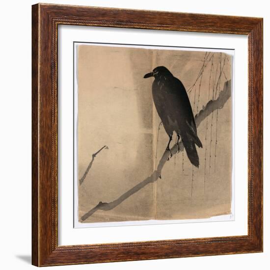 Yanagi Ni Karasu-null-Framed Giclee Print