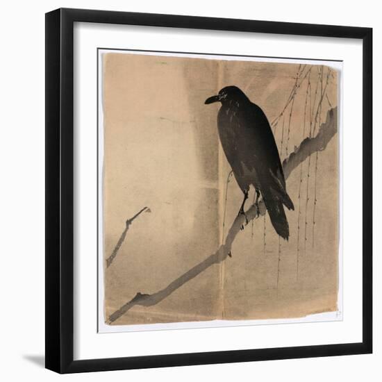 Yanagi Ni Karasu-null-Framed Giclee Print