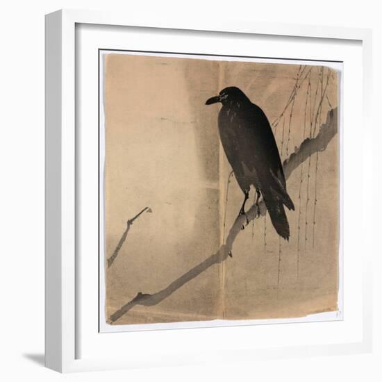 Yanagi Ni Karasu-null-Framed Giclee Print