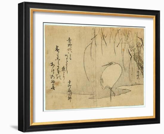 Yanagi Ni Shirasagi-Ryuryukyo Shinsai-Framed Giclee Print