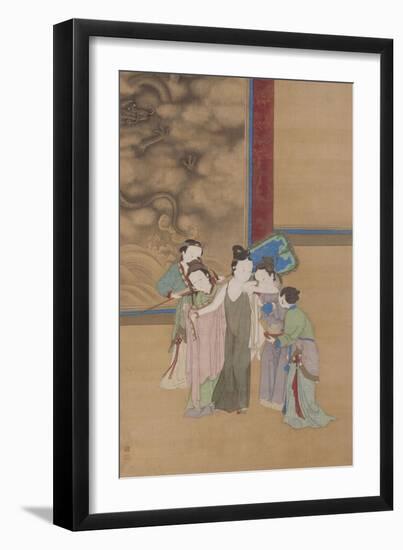 Yang Guifei Sortant Du Bain-Yin Qiu-Framed Giclee Print