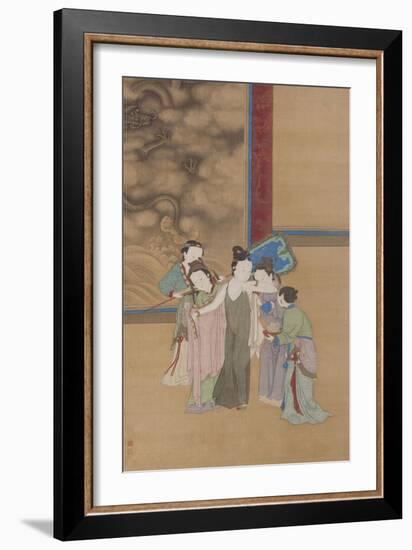 Yang Guifei Sortant Du Bain-Yin Qiu-Framed Giclee Print