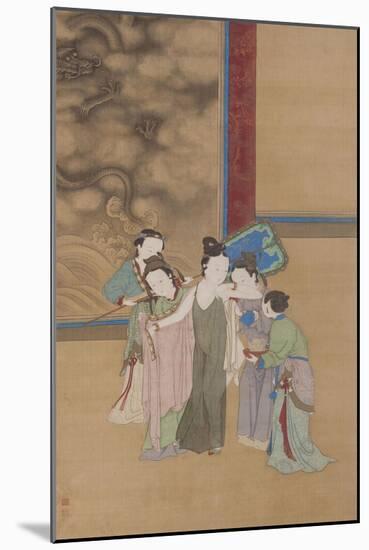 Yang Guifei Sortant Du Bain-Yin Qiu-Mounted Giclee Print