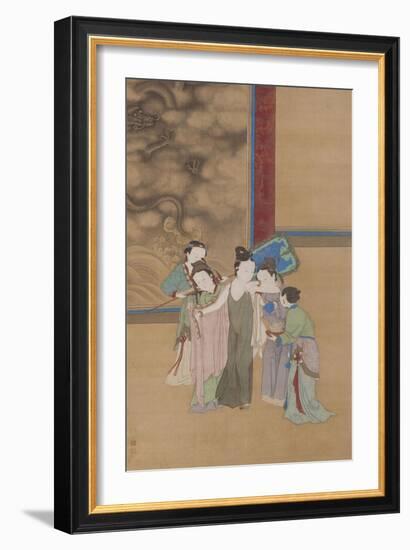 Yang Guifei Sortant Du Bain-Yin Qiu-Framed Giclee Print