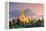 Yangon, Myanmar View of Shwedagon Pagoda at Dusk-Sean Pavone-Framed Premier Image Canvas