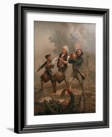 Yankee Doodle 1776 by Archibald M. Willard-Fine Art-Framed Photographic Print