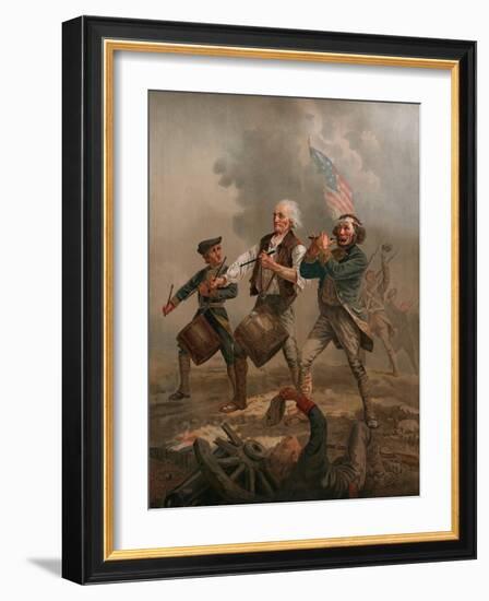 Yankee Doodle 1776 by Archibald M. Willard-Fine Art-Framed Photographic Print