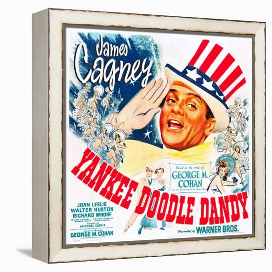 Yankee Doodle Dandy, US poster, James Cagney, 1942-null-Framed Stretched Canvas