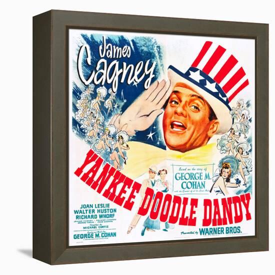 Yankee Doodle Dandy, US poster, James Cagney, 1942-null-Framed Stretched Canvas