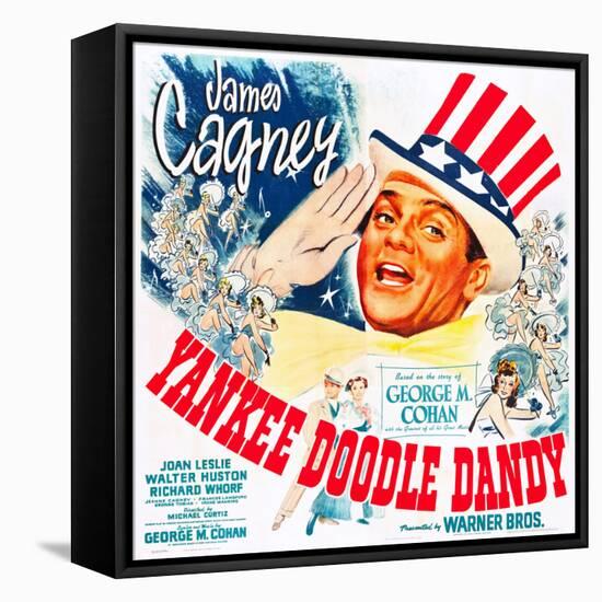 Yankee Doodle Dandy, US poster, James Cagney, 1942-null-Framed Stretched Canvas