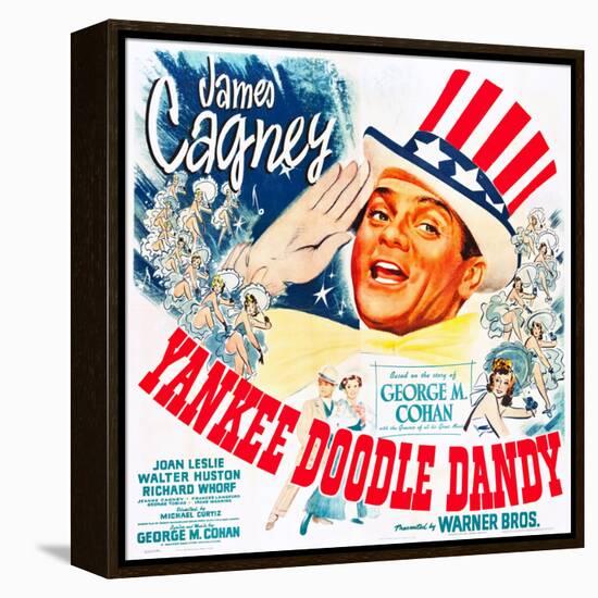 Yankee Doodle Dandy, US poster, James Cagney, 1942-null-Framed Stretched Canvas