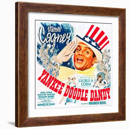 Yankee Doodle Dandy, US poster, James Cagney, 1942-null-Framed Premium Giclee Print