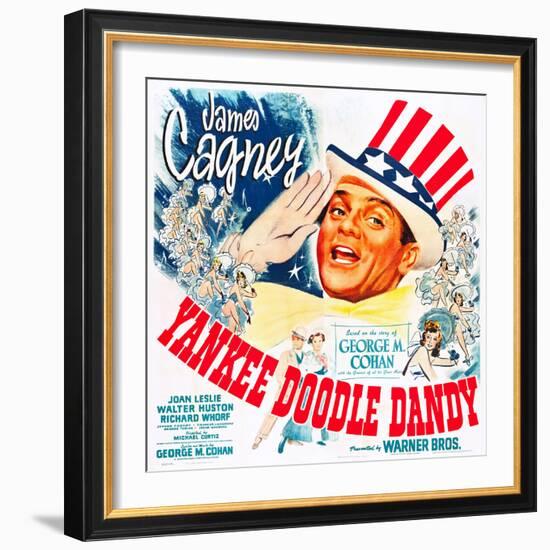 Yankee Doodle Dandy, US poster, James Cagney, 1942-null-Framed Art Print