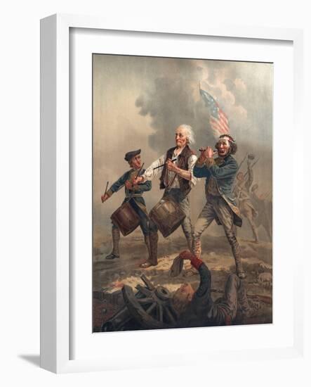 Yankee Doodle or the Spirit of '76, Published by J.F. Ryder after Archibald M. Willard-Archibald Willard-Framed Giclee Print