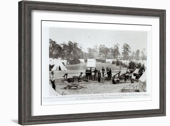 Yankee Headquarters, Camp Whinfield, 3rd May 1862-Mathew Brady-Framed Giclee Print