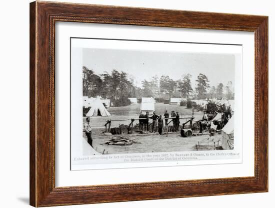 Yankee Headquarters, Camp Whinfield, 3rd May 1862-Mathew Brady-Framed Giclee Print