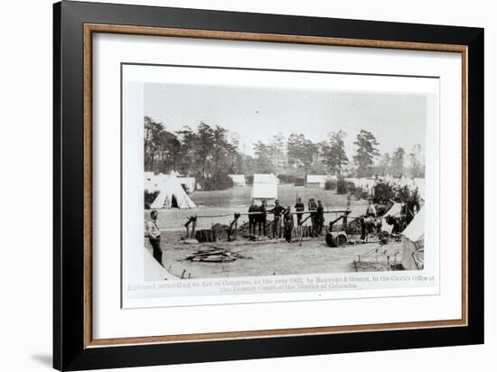 Yankee Headquarters, Camp Whinfield, 3rd May 1862-Mathew Brady-Framed Giclee Print